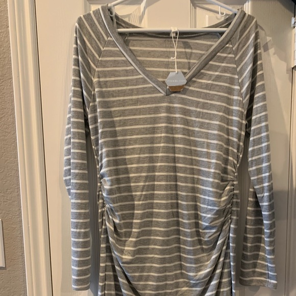 Gray pinkblush maternity dress! - Picture 4 of 4